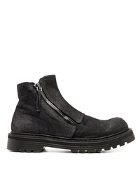Premiata Chunky Zip Up Leather Boots