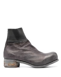 A Diciannoveventitre Rear Zip Leather Ankle Boots