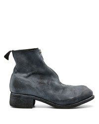 Guidi Zip Up Round Toe Leather Boots