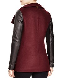 Mackage Odilia Leather Sleeve Coat