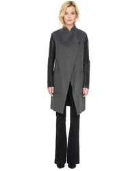 Soia & Kyo Tissia Double Face Wool Jacket In Charcoal