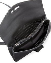Brunello Cucinelli Leather Flap Monili Tab Crossbody Bag