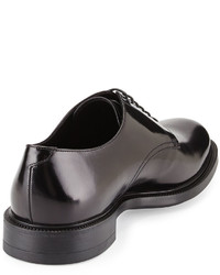 Giorgio Armani Leather Derby Shoe Black