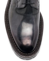 Fendi Seleria Leather Derby Shoes