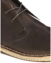 Asos Desert Boots In Leather