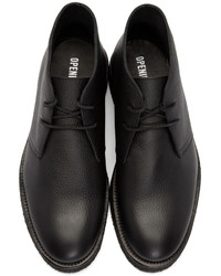 Opening Ceremony Black Leather M1 Desert Boots