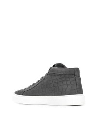 Hide&Jack Croc Effect High Top Sneakers