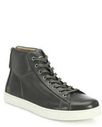 Gianvito Rossi Leather High Top Sneakers