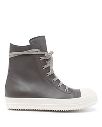 Rick Owens Scarpe Leather High Top Trainers
