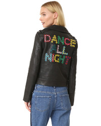 Mira Mikati Dance All Night Leather Jacket
