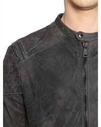 Giorgio Brato Washed Reversed Leather Jacket