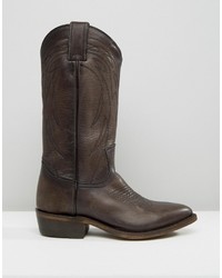 Frye Billy Pull On Western Leather Knee Boots