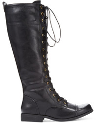 XOXO Bonnie Lace Up Tall Boots