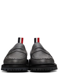 Thom Browne Grey Classic Penny Loafers