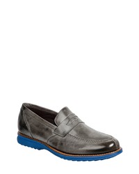 Sandro Moscoloni Moc Toe Penny Loafer In Grey At Nordstrom