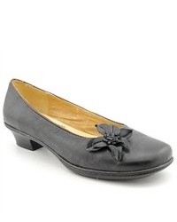 Softspots Star Black Leather Loafers Shoes