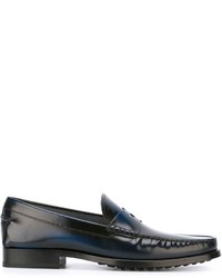 Tod's Distressed Penny Loafers