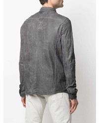 Giorgio Brato Snap Button Leather Shirt