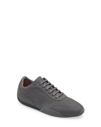 BOSS Belward Leather Sneaker In Medium Grey At Nordstrom