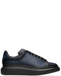Alexander McQueen Black Blue Oversized Sneakers