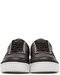 Neil Barrett Black Leather City Sneakers