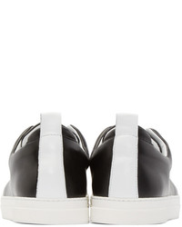 Pierre Hardy Black Leather Slider Sneakers