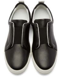 Pierre Hardy Black Leather Slider Sneakers