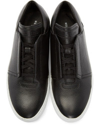 Helmut Lang Black Leather Sneakers