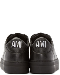 AMI Alexandre Mattiussi Black Low Top Sneakers
