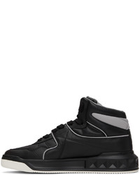 Valentino Garavani Black One Stud Sneakers