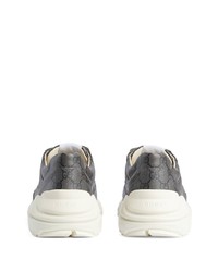 Gucci Gg Rhyton Leather Sneakers