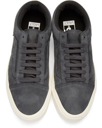 Vans Grey Nubuck Old Skool Lite Lx Sneakers