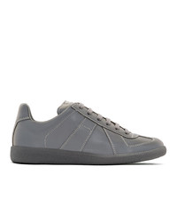 Maison Margiela Grey Reflective Replica Sneakers