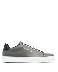Philipp Plein Institutional Low Top Leather Sneakers