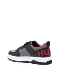 Hugo Raised Logo Leather Sneakers