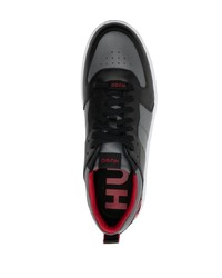 Hugo Raised Logo Leather Sneakers