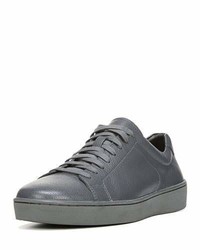 Vince Slater Leather Low Top Sneaker Gray