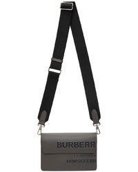 Burberry Grey Horseferry Print Messenger Bag