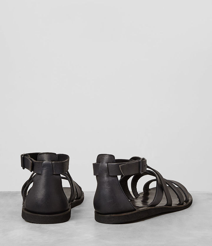 AllSaints Sian Sandals - Black | very.co.uk