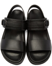 Maison Margiela Black Leather Strap Sandals