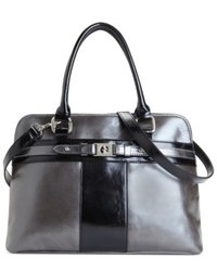 Giani Bernini Handbag Glazed Leather Dome Satchel