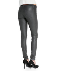 Blank Day Faux Leather Leggings Gray