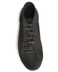 Lanvin Ankle Length Leather Sneakers