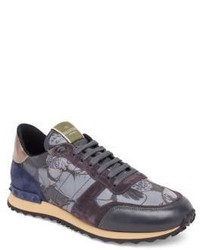 Valentino Butterfly Wing Roc Runner Calf Leather Sneakers