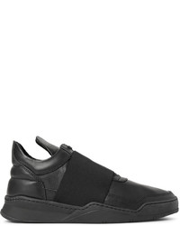 Filling Pieces Elastic Trimmed Leather Sneakers