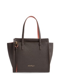 Salvatore Ferragamo Amy Double Handle Leather Bag