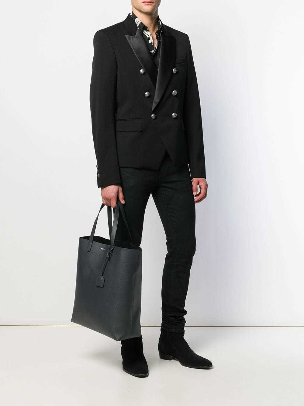 BOLD shopping bag in grained leather, Saint Laurent