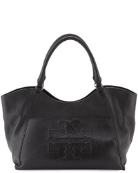 Tory Burch Bomb T Leather Tote Bag Black