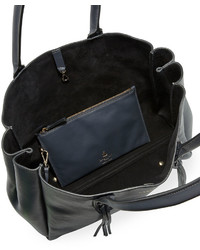 Lanvin Medium Leather Tassel Tote Bag