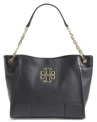 Tory Burch Small Britten Leather Slouchy Tote